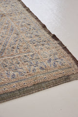 Juniper Beni M’guild rug with a thick pile and pretty diamond pattern. Beautiful textured carper in a peach colour