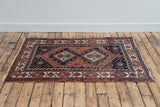Vintage Madeline Afshar Rug in Geometric Motifs - Size: 155 x 115 cm