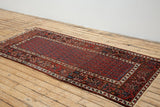 Esme - Vintage Handmade Rug with Botteh Motifs, Size - 270 x 125