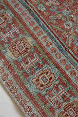 Tallulah is an antique Mahal rug. This carpet features an incredible palette of soft terracotta, blues and greens and a stunning intricate design.