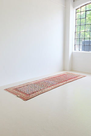 Inca is a handmade Persian Malayer runner woven in the North West of Iran. The Malayer region is known for producing some of the most ornate Persian rugs and runners, often known for their mesmerising and intricate repeating patterns. Inca features a beautiful abrash which adds depth and character.