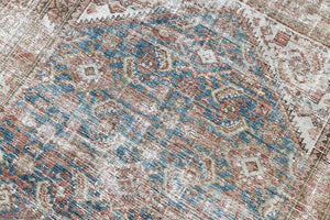 This is a antique Persian Malayer rug that has been over-dyed to gently fade its original colours, giving a more neutral palette. Persia has the most desirable rugs and carpets with stunning designs such as this carpet. Now available at Ourika London.