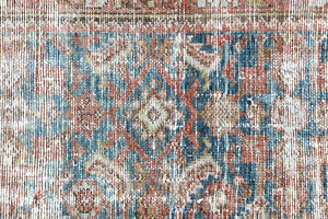 This is a antique Persian Malayer rug that has been over-dyed to gently fade its original colours, giving a more neutral palette. Persia has the most desirable rugs and carpets with stunning designs such as this carpet. Now available at Ourika London.