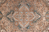 A decorative Heriz rug. Featuring a classic Heriz design in gorgeous soft blue, taupe and cream tones.