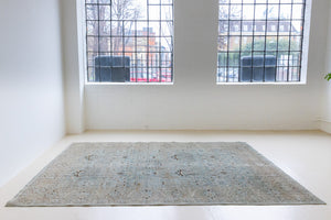 Iris is an antique Persian Tabriz rug with a lovely muted colour palette and an intricate all over design. Iris features a beautiful repeat Tree of Life pattern symbolising growth and eternity.
