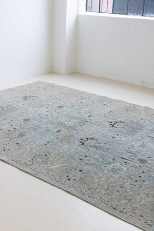 Iris is an antique Persian Tabriz rug with a lovely muted colour palette and an intricate all over design. Iris features a beautiful repeat Tree of Life pattern symbolising growth and eternity.