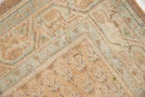 Jemima is a vintage rug handwoven in Turkey approximately 80 years ago. This rug features the classic boteh or paisley design and a refined, soft colour palette.