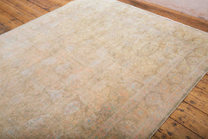 This is a vintage Persian Tabriz rug that has been over-dyed to gently fade its original colours, giving a more neutral palette. Persia has the most desirable rugs and carpets with stunning designs such as this carpet. Now available at Ourika London.