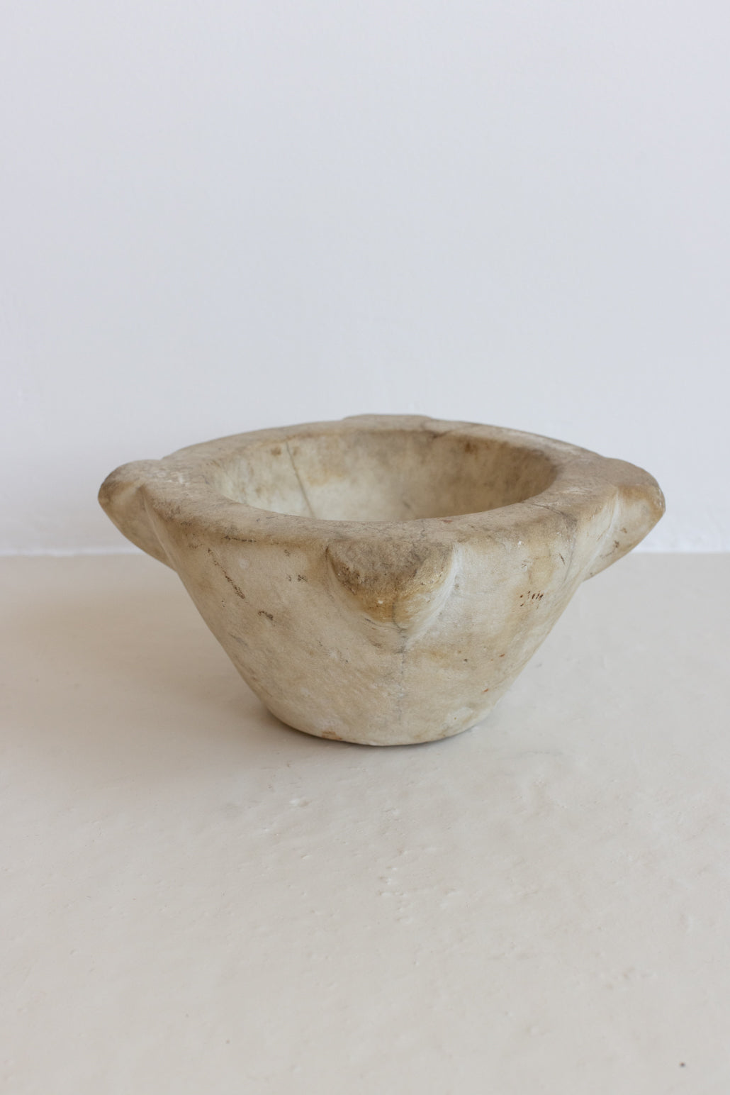 AN EXTRA LARGE MARBLE MORTAR