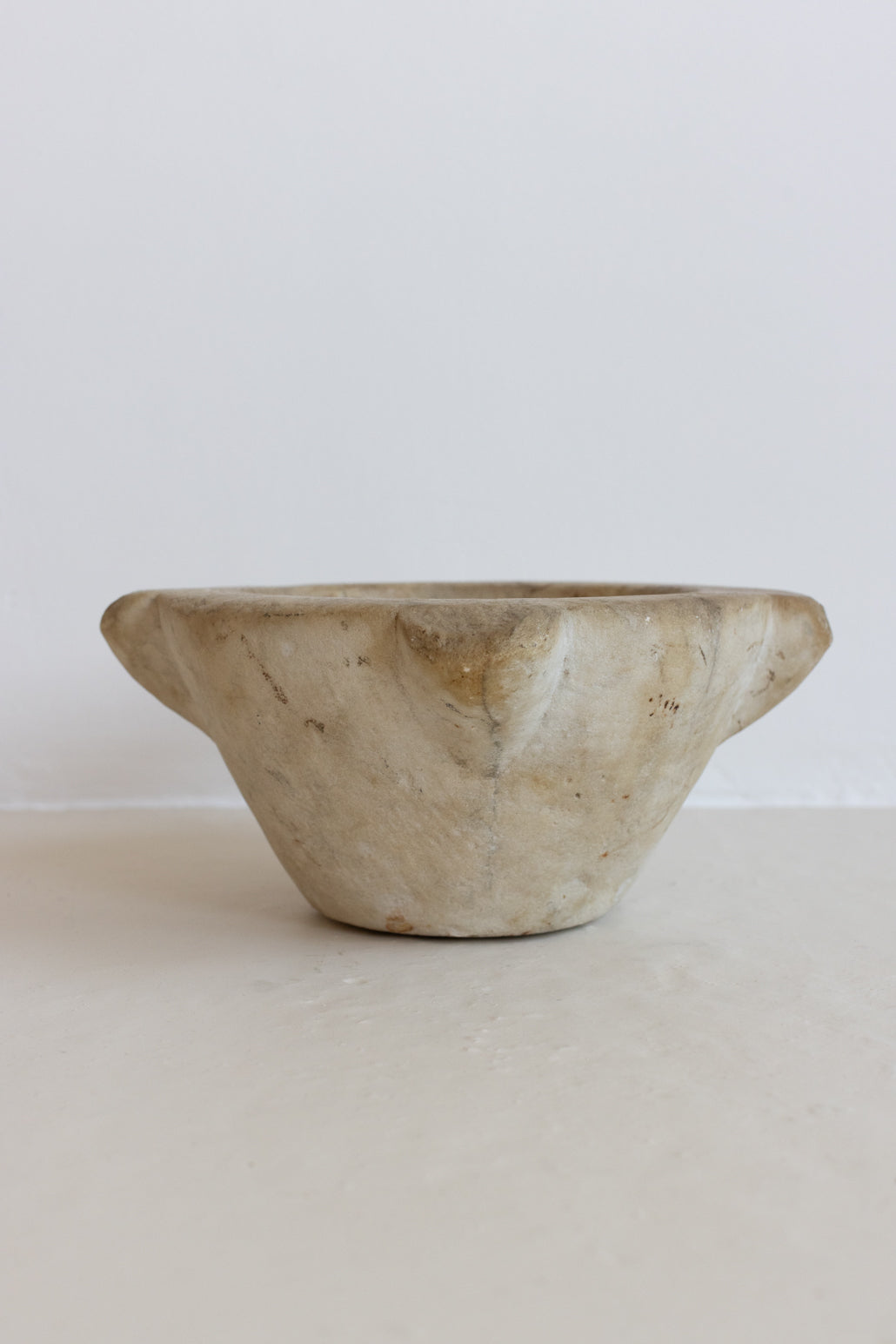 AN EXTRA LARGE MARBLE MORTAR