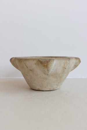 AN EXTRA LARGE MARBLE MORTAR