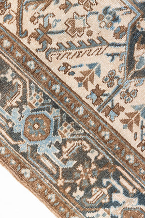 Claudia is a vintage Persian Heriz rug that has been over-dyed to gently fade its original colours, giving a more neutral palette. Persia has the most desirable rugs and carpets with stunning designs such as this carpet. Now available at Ourika London.