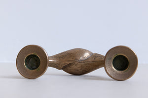 MICHAEL HARJES BRONZE CANDLEHOLDER