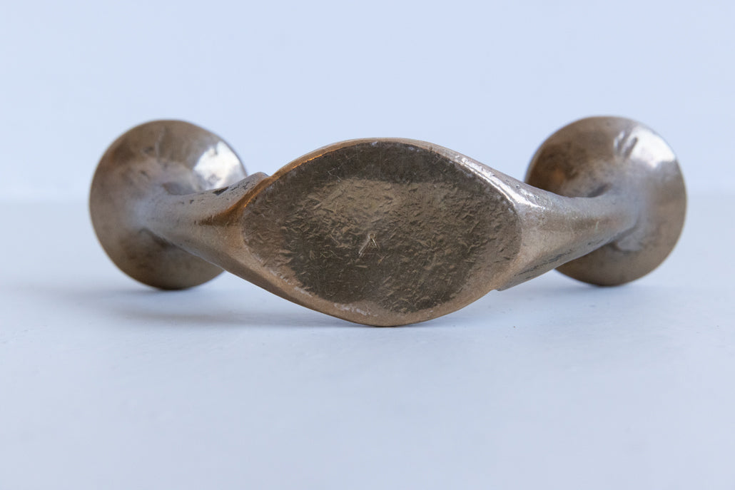 MICHAEL HARJES BRONZE CANDLEHOLDER
