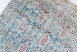 Isabelle is a Persian Malayer runner with a beautiful palette of blues and terracotta softened by a wonderful patina. The antique runner also features the iconic Boteh motif symbolising growth and resilience. 