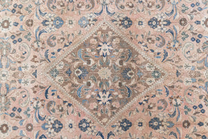 This is a handmade vintage Tabriz rug woven in Persia. The Tabriz region is known for producing some of the most ornate Persian carpet, often known for their mesmerising and intricate repeating patterns.