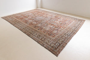This is a antique Persian Mahal rug. Persia has the most desirable rugs and carpets with stunning designs such as this carpet. Now available at Ourika London.
