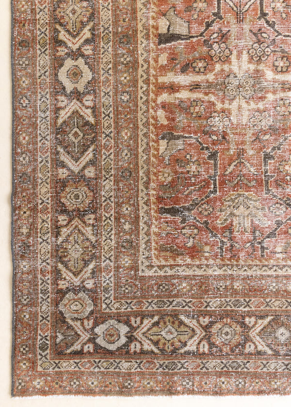 This is a antique Persian Mahal rug. Persia has the most desirable rugs and carpets with stunning designs such as this carpet. Now available at Ourika London.