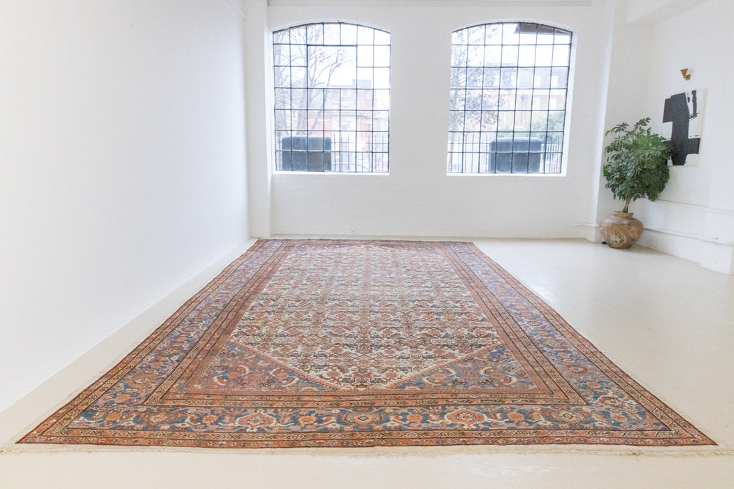 Farahan rugs are known for their high quality and are some of the most valuable Persian styles known for their repeating all over designs. Meadow features&nbsp;a stunning and intricate all over design in an extra large size.&nbsp;