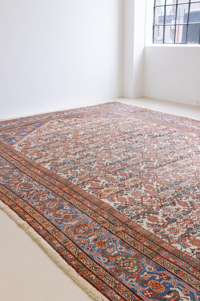 Farahan rugs are known for their high quality and are some of the most valuable Persian styles known for their repeating all over designs. Meadow features&nbsp;a stunning and intricate all over design in an extra large size.
