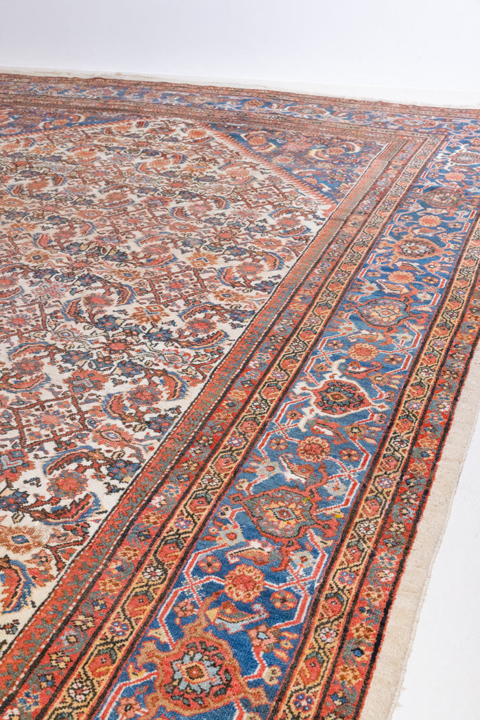 Farahan rugs are known for their high quality and are some of the most valuable Persian styles known for their repeating all over designs. Meadow features&nbsp;a stunning and intricate all over design in an extra large size.&nbsp;
