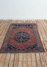 Vintage Helena - Hamadan Rug, Exquisite Angular Patterns - Front View