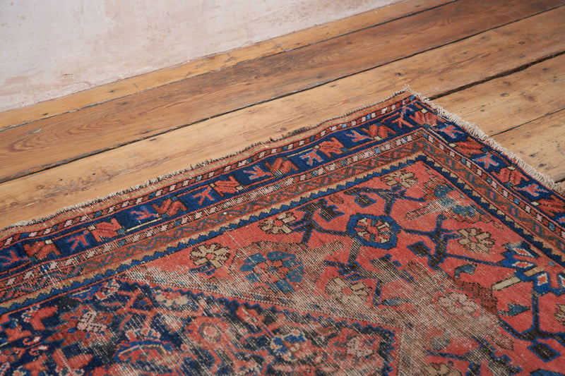 Antique Teresa Rug featuring Ornate Persian Designs - Field View