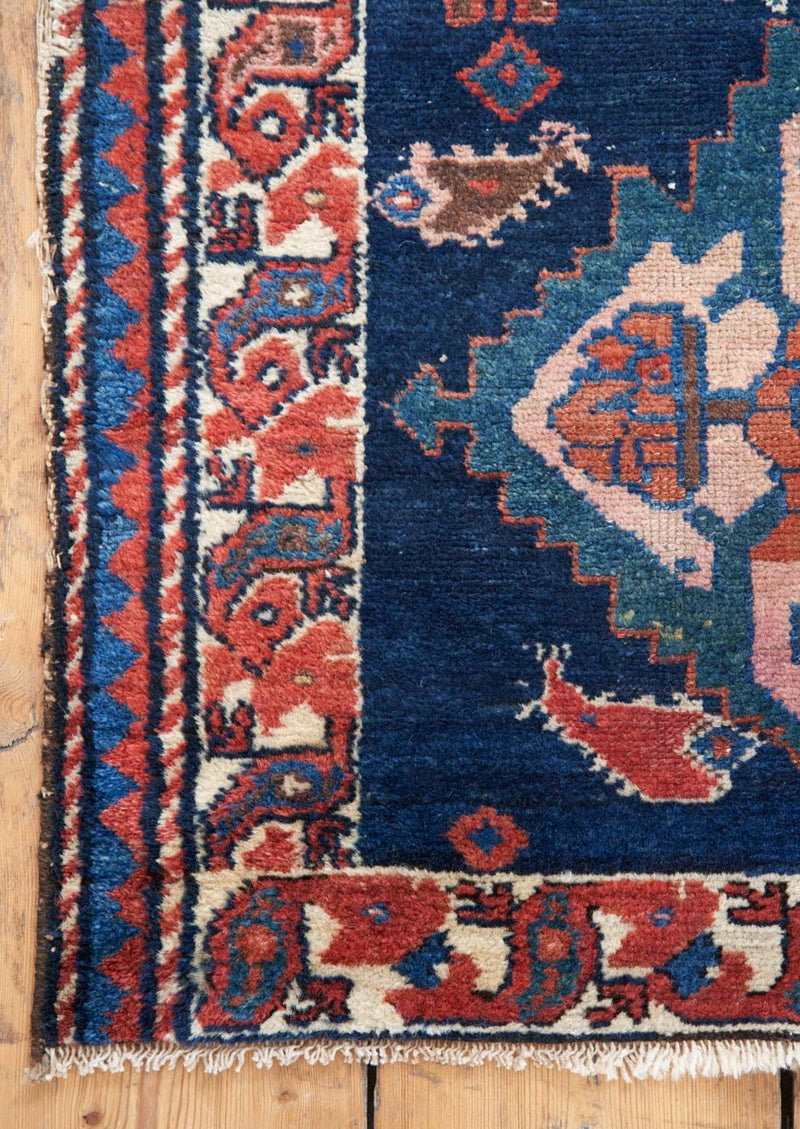 Fifi - Handmade Malayer Rug with Intricate Patterns - Left Corner View