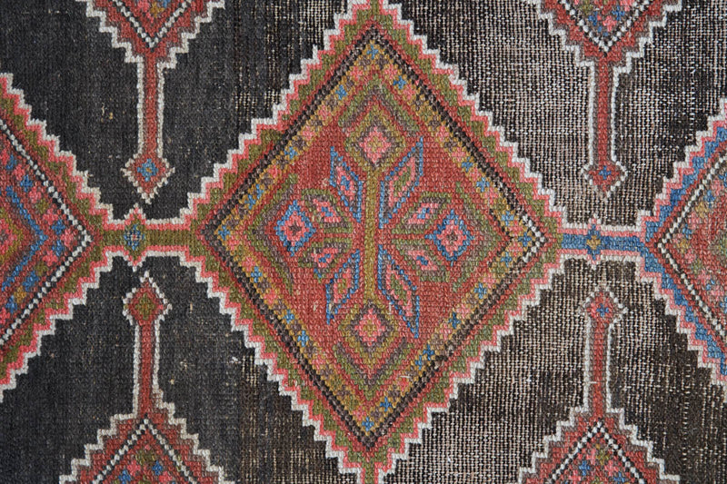 Lennon Antique Rug with Tribal Patterns and Vibrant Colors - Medilion