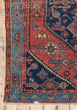Helena Rug with Angular and Geometric Patterns - Left Corner