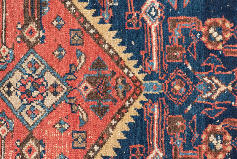 Vintage Helena Rug - Angular and Intricate Patterns - Top View
