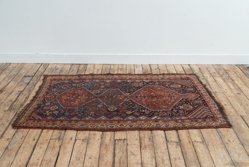 Aliya - Handmade Nomadic Rug in Soft Natural Dyes, Size - 190 x 113