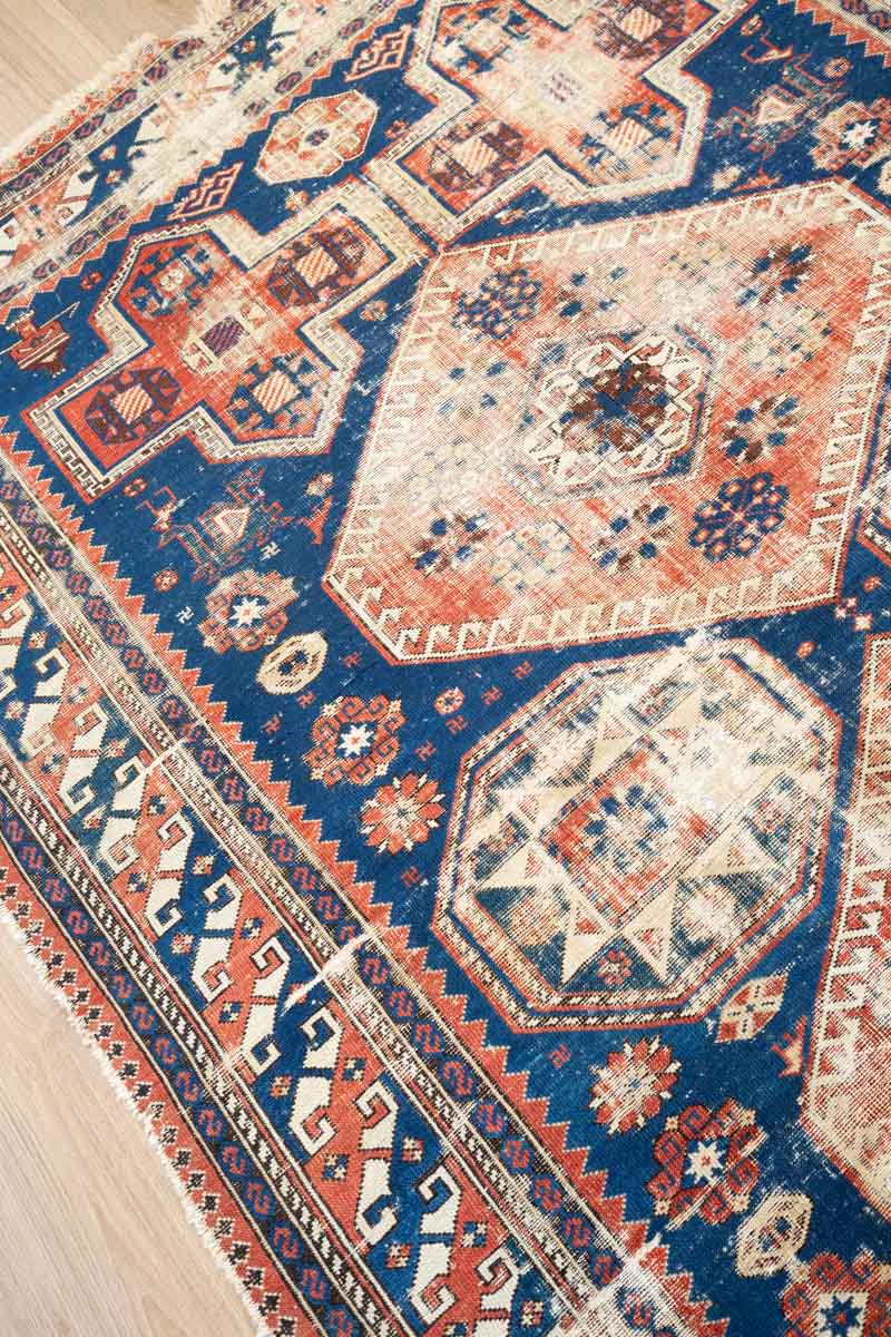 Handmade Yuri Rug with Stunning Geometric Designs, Origin - Caucasian
