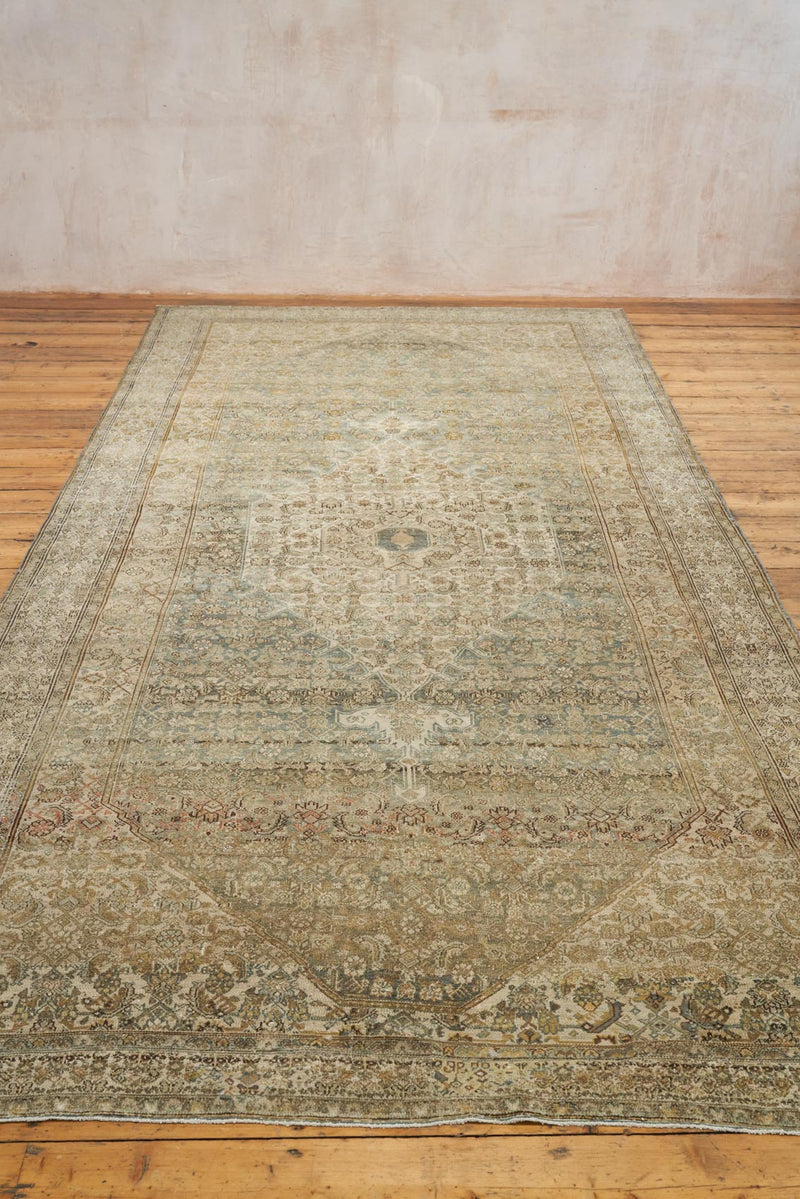 Esmerelda Antique Rug - Over-Dyed and Faded, Size - 493 x 225 cm