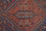 Pascale - Antique and Handmade Qashqais Nomadic Rug - Medilion View