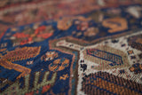 Antique Miranda Rug in Soft Natural Dyes and Intricate Patterns