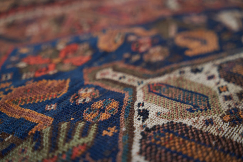 Antique Miranda Rug in Soft Natural Dyes and Intricate Patterns