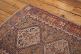 Connell - Antique Handmade Rug, Soft Natural Dye Rug - Right Corner