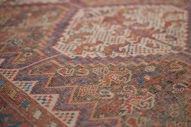 Authentic Connell Rug - Handmade by Qashqais Tribes with Intricate Designs