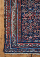 Maggie Handmade Malayer Rug with Persian Influence - Left Corner 