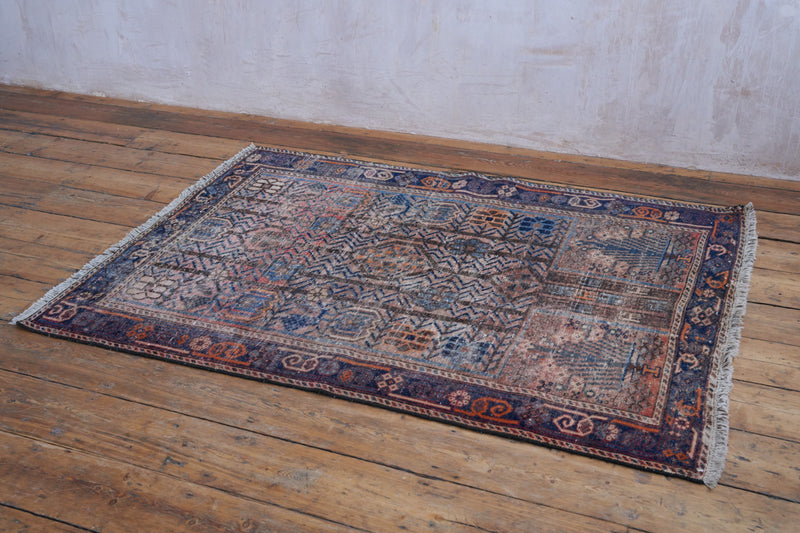 Flossie - Exquisite Handmade Afshar Rug with Tribal Influence