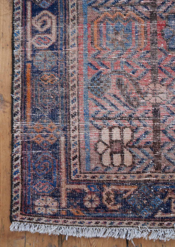 Flossie - Afshar Rugs with Stylized Geometric Designs - Left Corner View