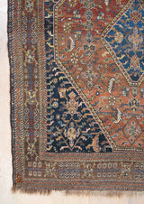 Clarissa Qashqais Rug - Handwoven by Nomadic Tribes - Left Corner