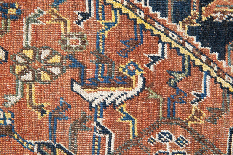 Antique Clarissa Rug Handwoven by Tribes with Intricate Designs