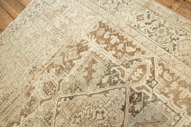 Persian Heriz Cher Rug - Over-dyed and Faded Soft Tones - Field View