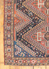 Dolores Antique Rugs with Nature-Inspired Designs - Left Corner View