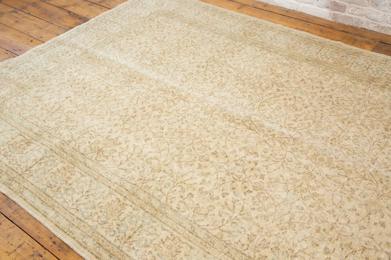 Handmade Prudence - Antique Persian Rug with Faded Tone - Top View