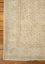 Prudence - Antique Persian Rug with Faded Tones - Left Corner View