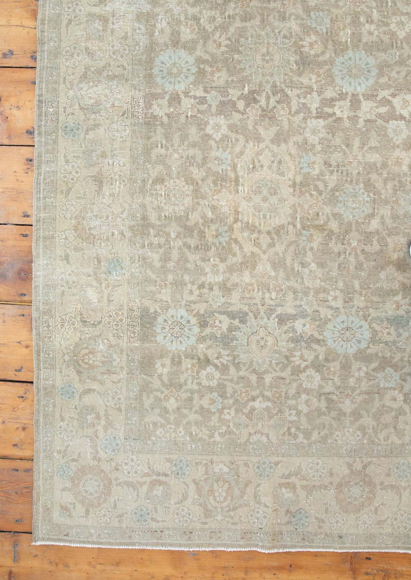 Tina - Antique Persian Rug, Over-Dyed, Faded - Left Corner View