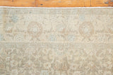 Antique Persian Tina Rug - Over-dyed Finish, Faded - Fringe View